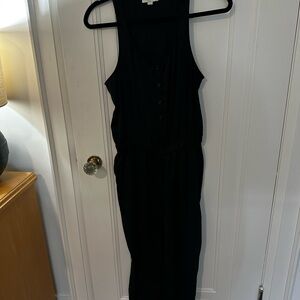 LOFT Black long jumpsuit